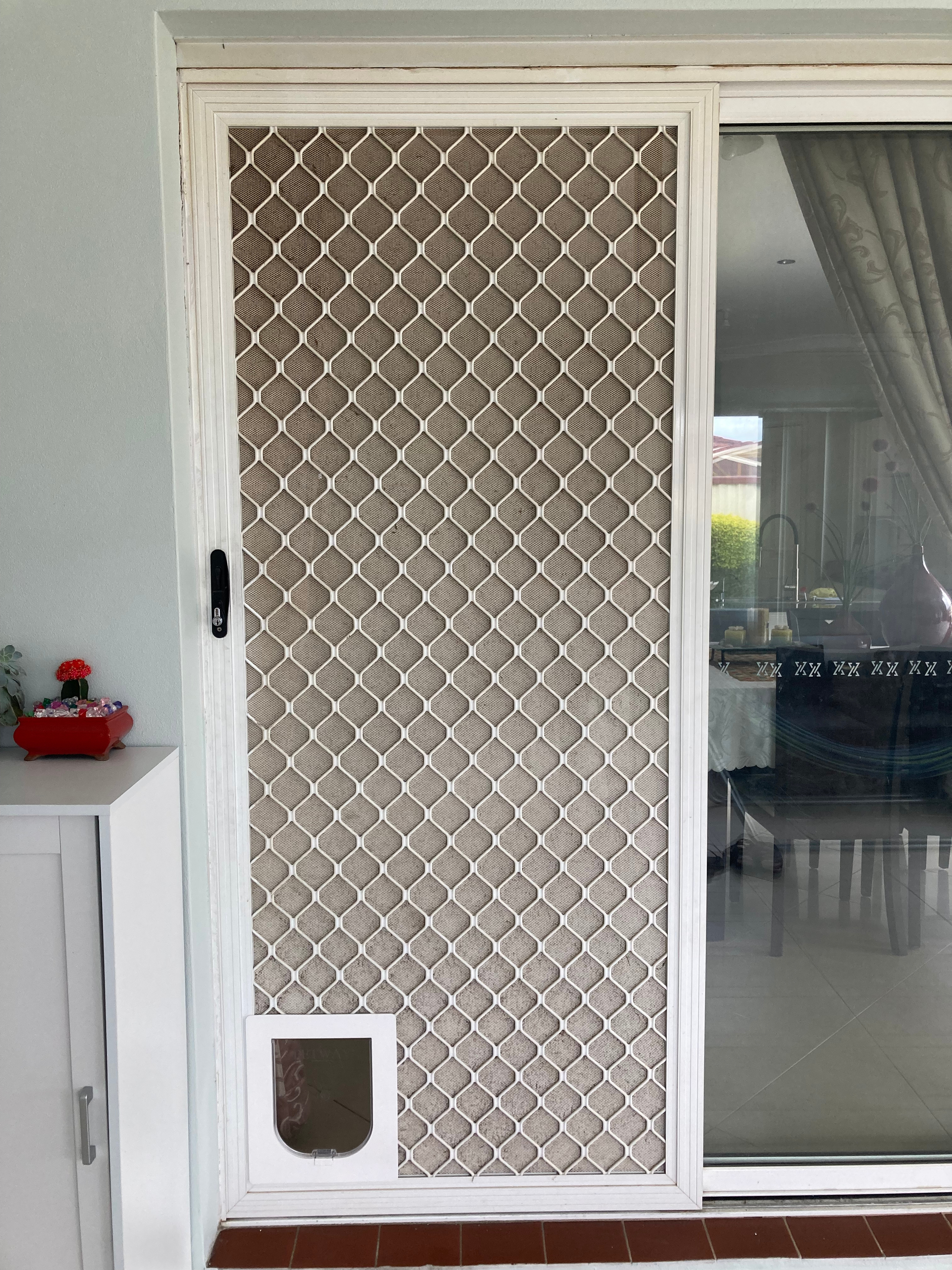 Discover the perfect solution for cat door installations in screens. Our expert technicians are skilled in integrating cat doors into screen doors and windows, allowing your furry friends to come and go as they please while keeping insects and pests out.