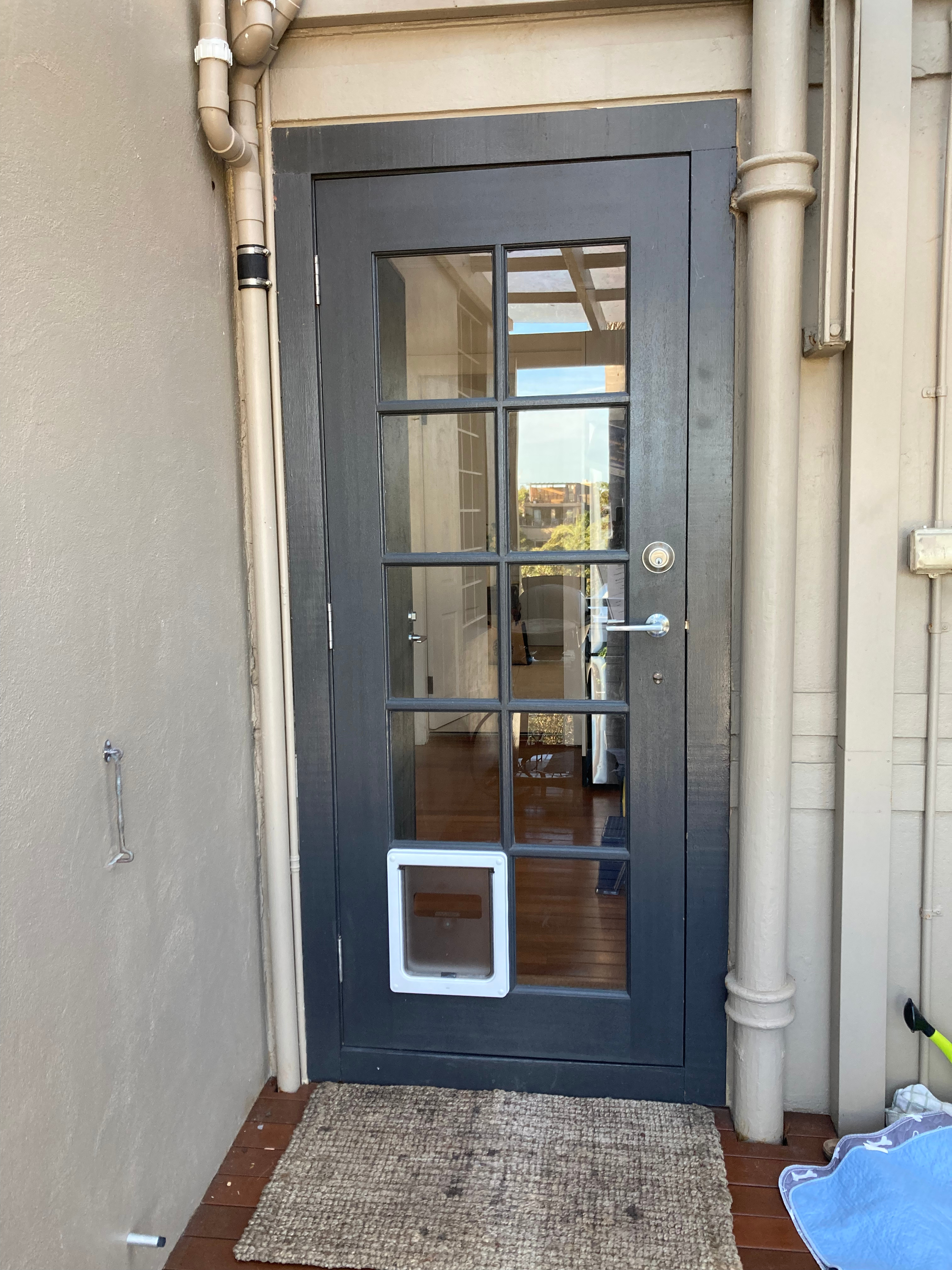 Elevate the functionality and convenience of your French doors with our pet door installation service. We specialise in seamlessly integrating pet doors into French doors, providing your furry companions with easy access to the outdoors while preserving the elegance of your home's French door design.