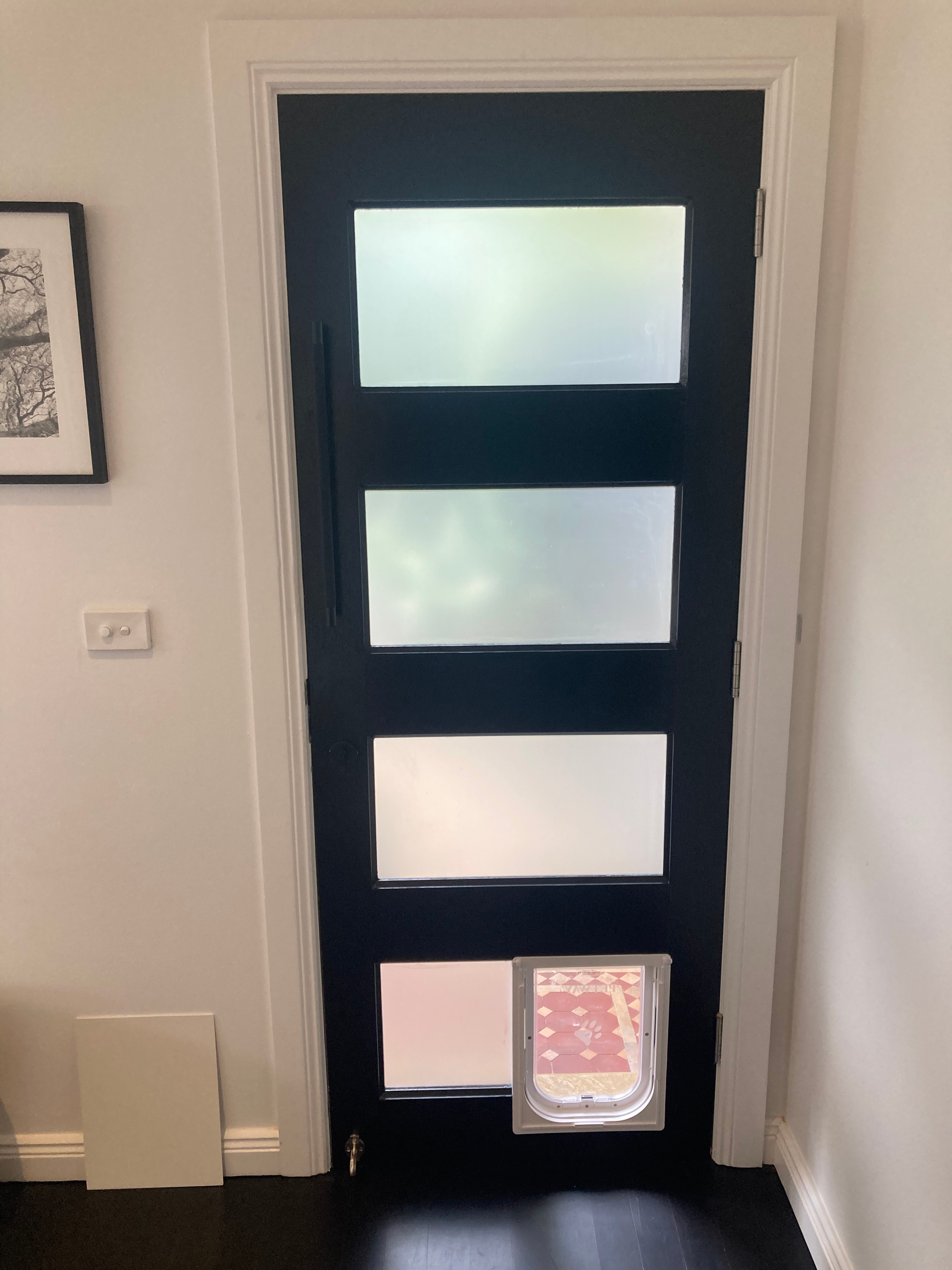 Elevate the functionality and convenience of your French doors with our pet door installation service. We specialise in seamlessly integrating pet doors into French doors, providing your furry companions with easy access to the outdoors while preserving the elegance of your home's French door design.