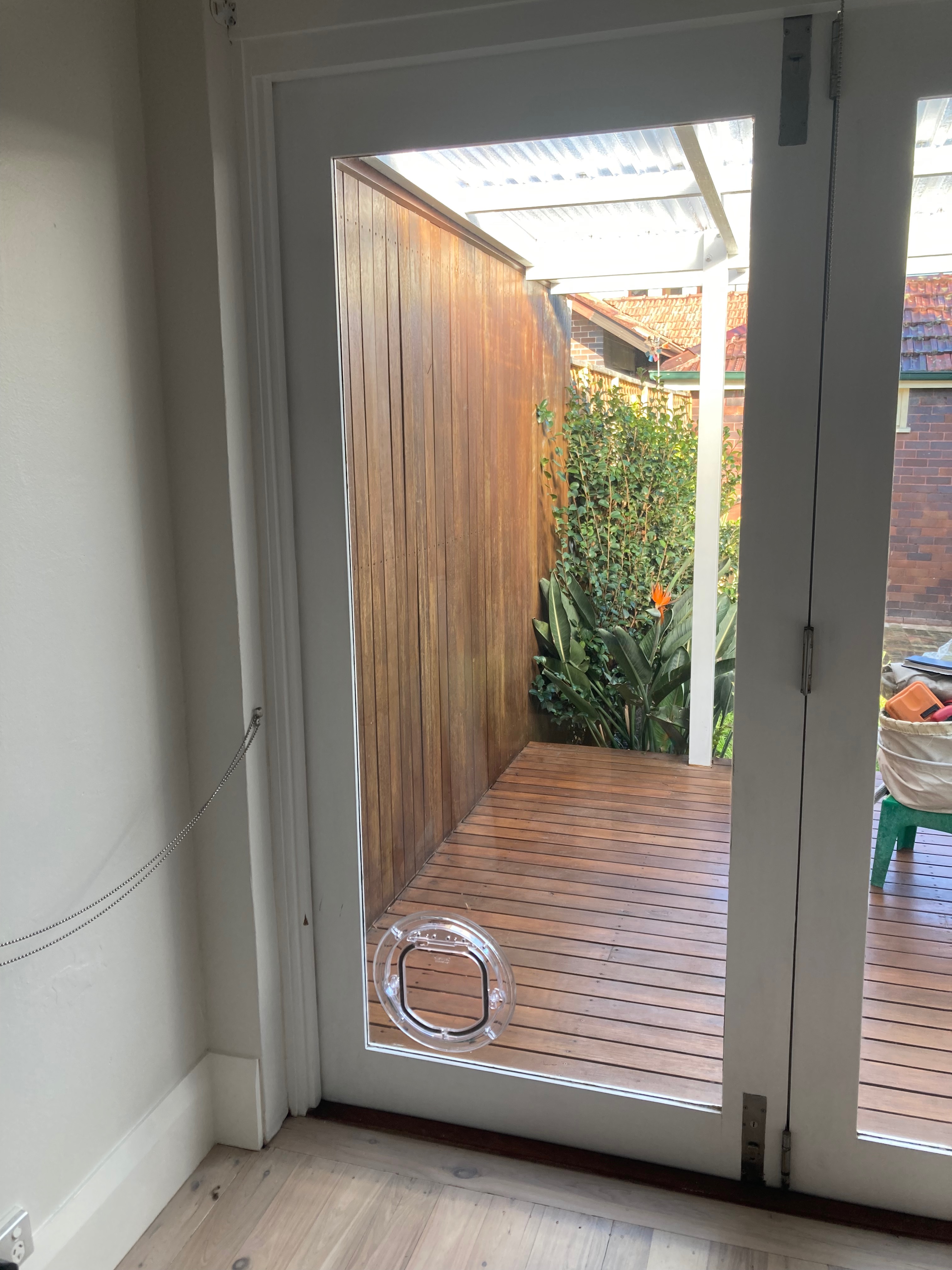 Provide your small canine companion with easy access to the outdoors while maintaining the sleek appearance of your glass surfaces with our small dog door installation service in glass. We specialise in seamlessly integrating small dog doors into glass panels, ensuring a secure and durable entry point for your furry friend.