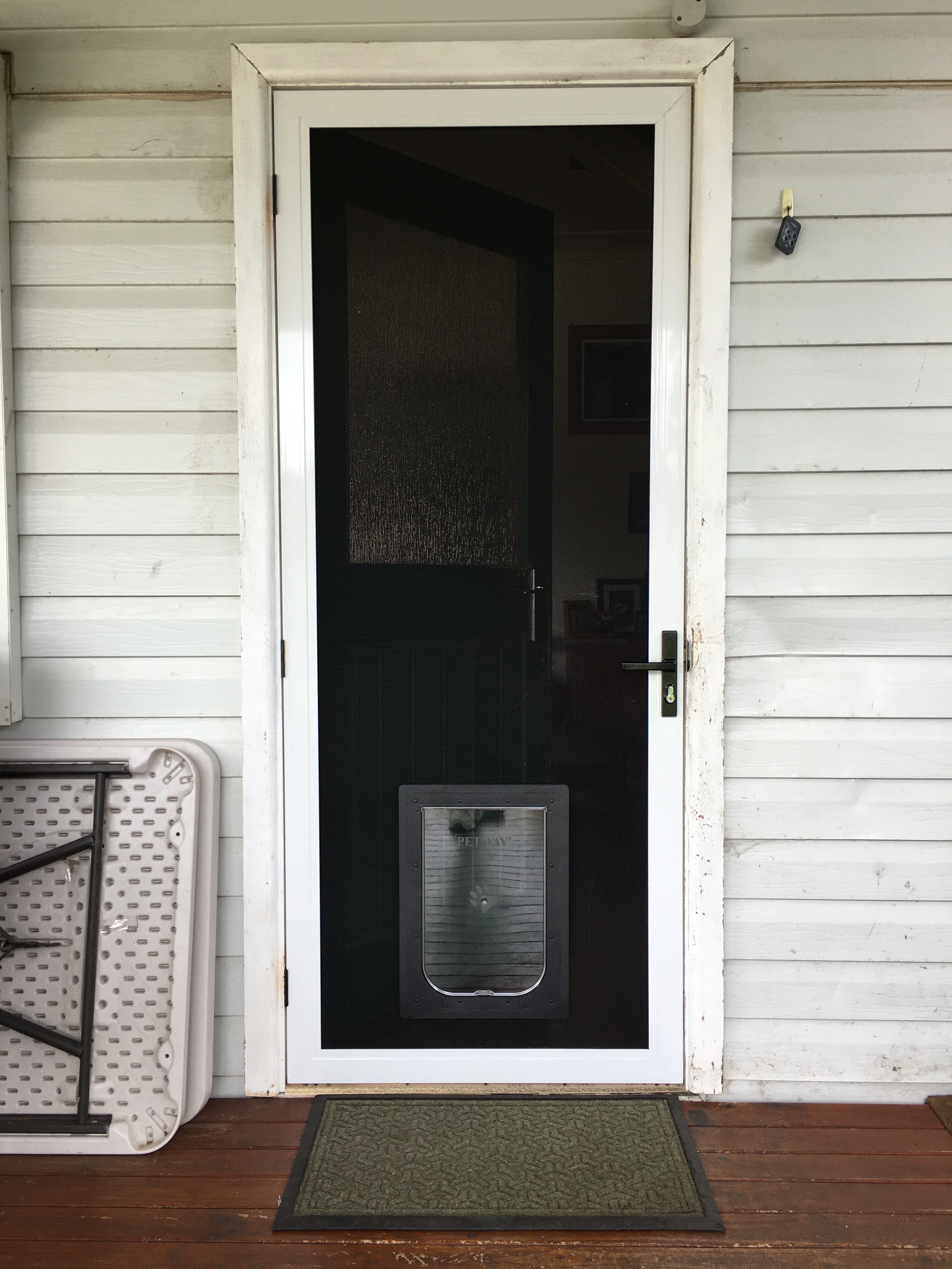 Provide your large canine companion with the freedom to roam with our large dog door installation service in screen doors. We specialise in seamlessly integrating large dog doors into screen surfaces, offering convenient access for your furry friend while maintaining a barrier against insects and pests.