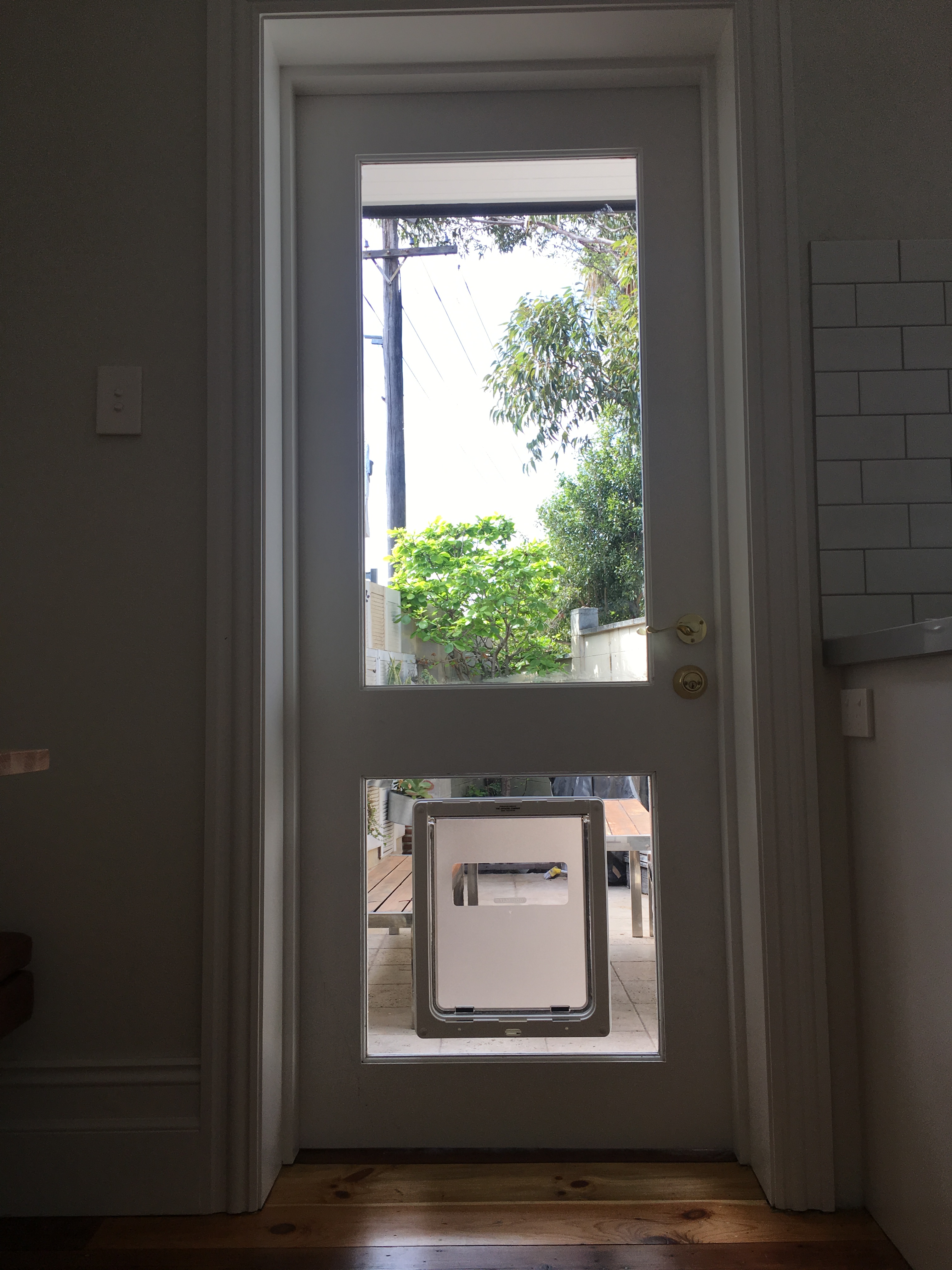 Let your large canine companion come and go as they please with our large dog door installation service in glass. We specialise in seamlessly integrating large dog doors into glass panels, ensuring a secure and durable entry point for your furry friend.