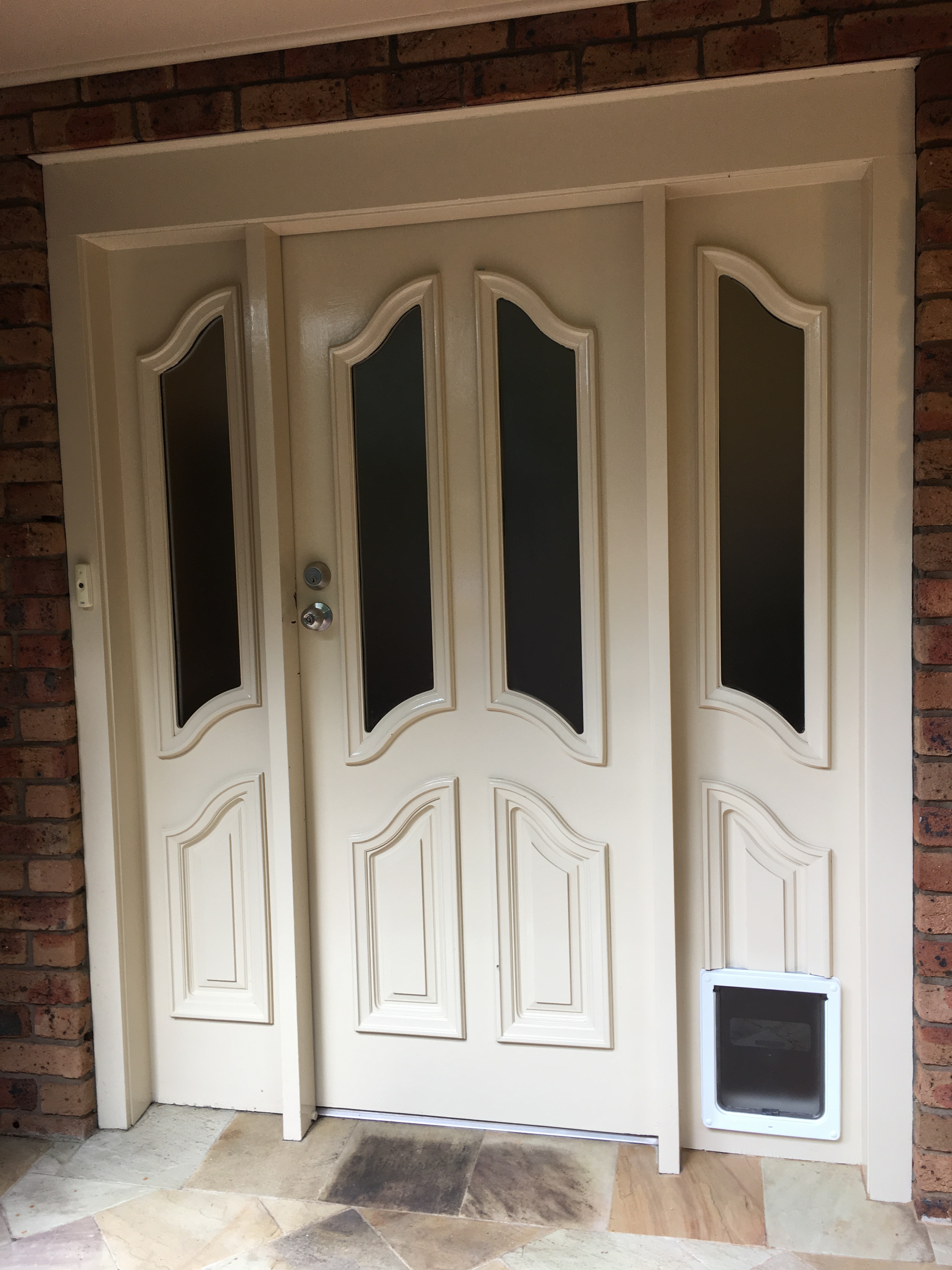 Give your medium-sized dog the freedom to roam with our medium dog door installation service in timber. We specialise in seamlessly integrating medium dog doors into timber surfaces, providing easy access for your canine companion while preserving the natural beauty of your home.