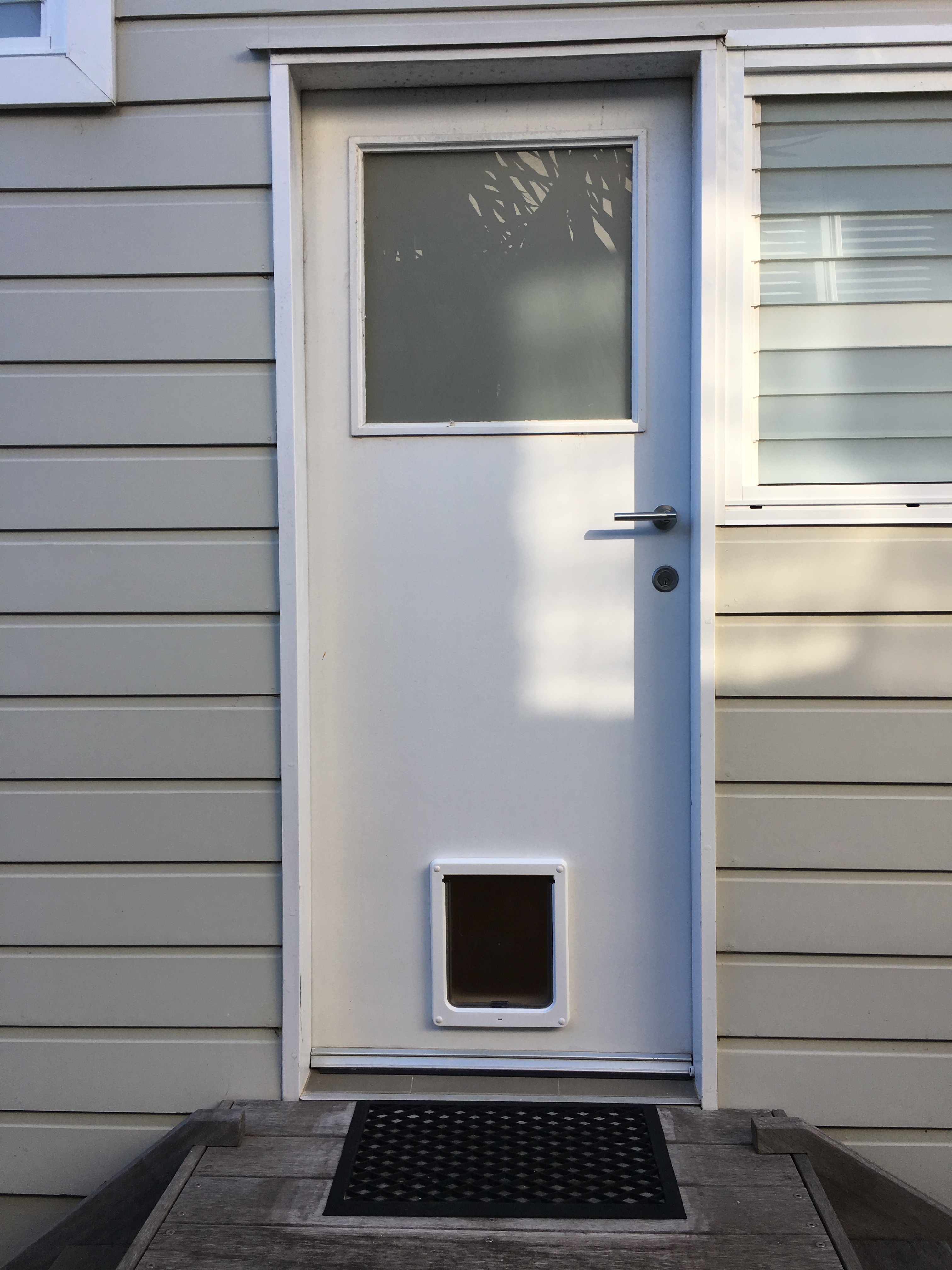 Give your medium-sized dog the freedom to roam with our medium dog door installation service in timber. We specialise in seamlessly integrating medium dog doors into timber surfaces, providing easy access for your canine companion while preserving the natural beauty of your home.